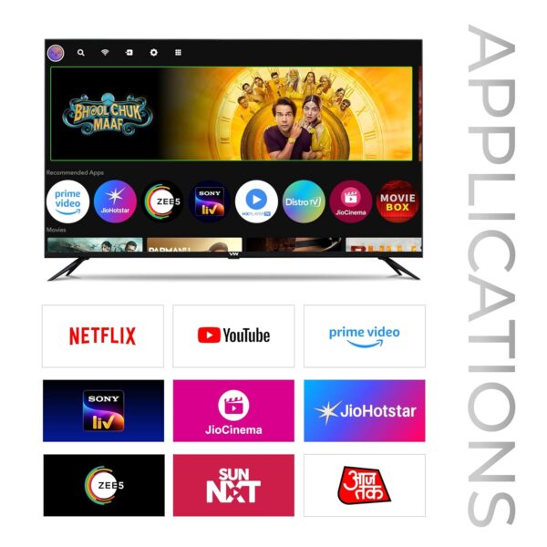 VW 80 cm (32 inches) OptimaX Series HD Ready Smart QLED Android TV VW32AQ1